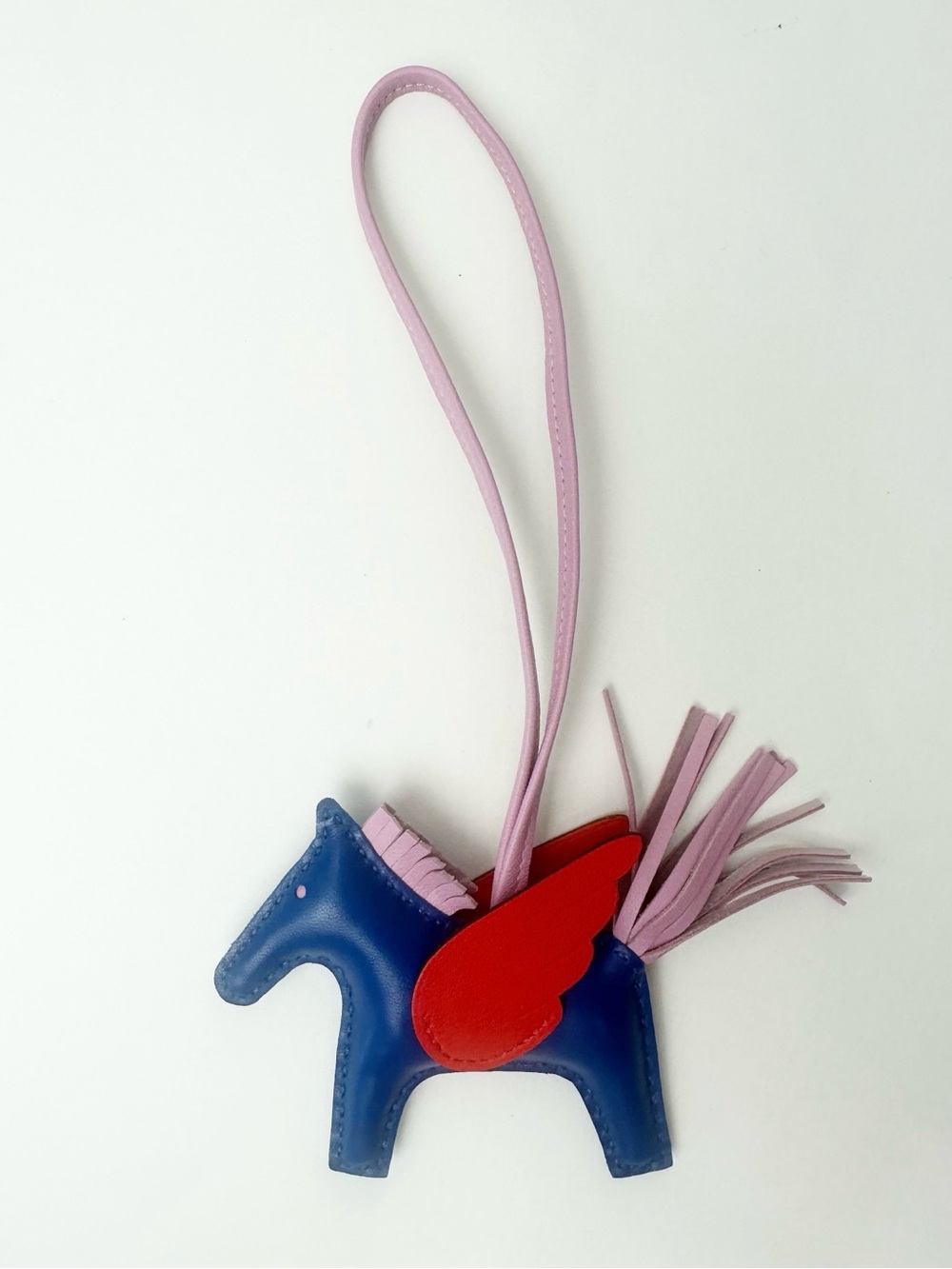 Hermes Rodeo Pegase Horse Bag Charm PM Bleu France Mauve Sylvestre Capucine